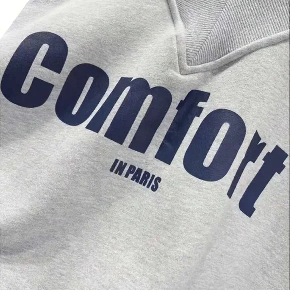 comfortable gray lazy loungy street oversized baggy cozy comfy sweater t… - Picture 4 of 5